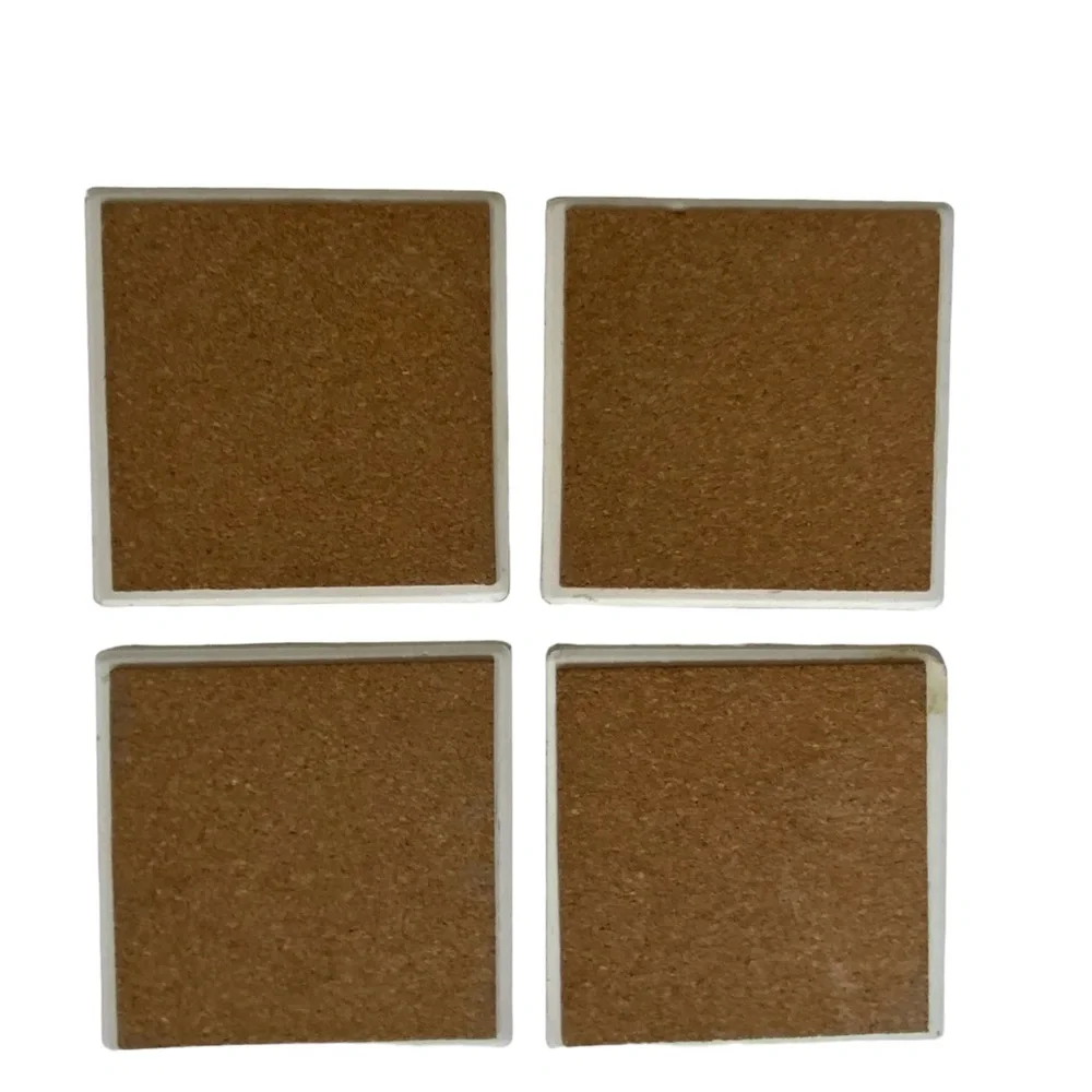 Vintage Otagiri Japan Coasters Design by Gibson Greetings Set of 4